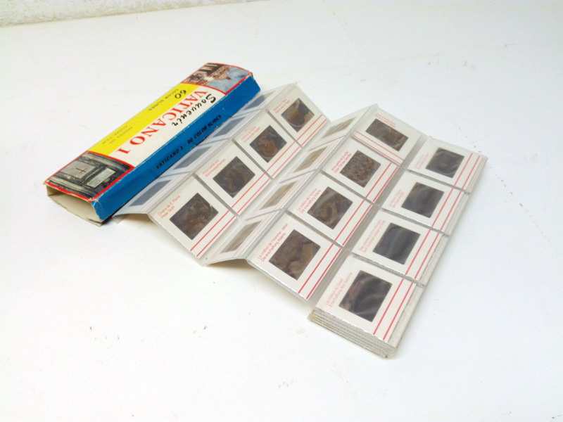 diapositivas 60u souvenir vaticano carton plastico 1u